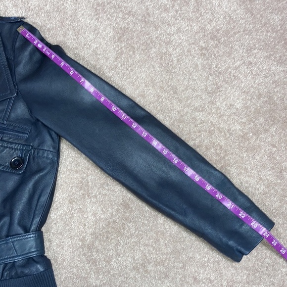 Pelle studio belted zip black leather jacket size med. - Picture 11 of 14